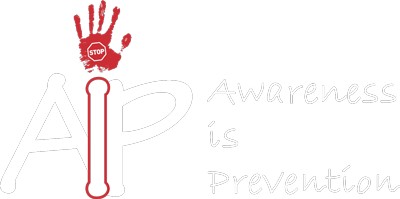 Awareness is Prevention White Logo