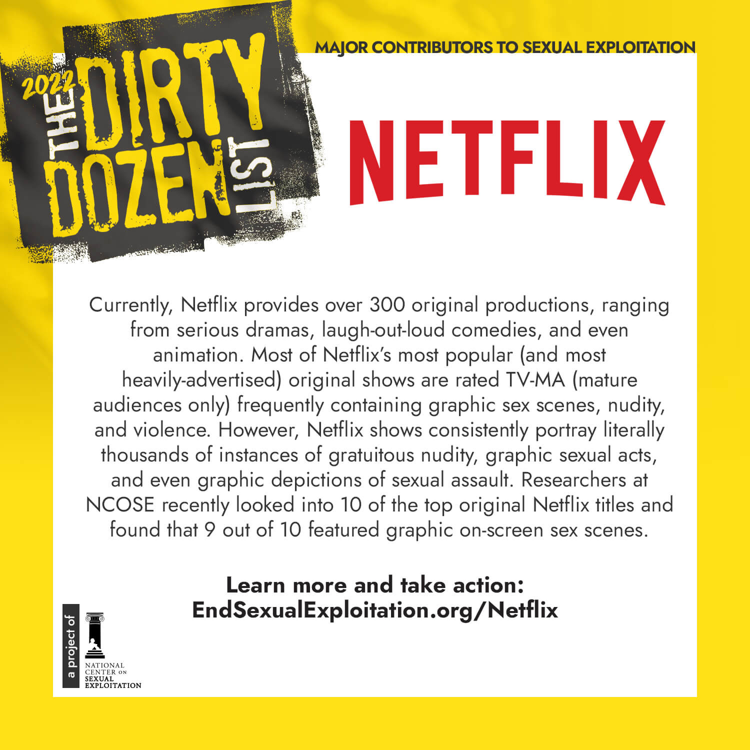 Dirty Dozen List 2022 Netflix